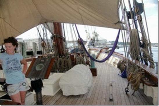 Amistad bow with crew Whitney