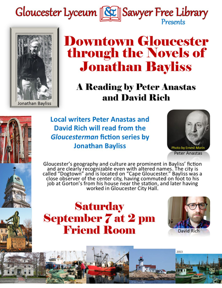 Bayliss 9-7-2013 Downtown EBLAST  Gloucester through the Novels of Jonathan     Bayliss