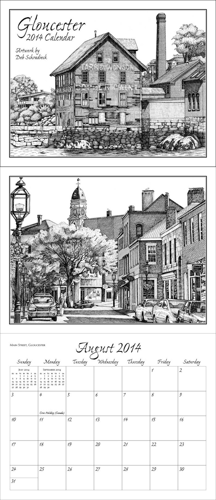 deb schradieck calendar