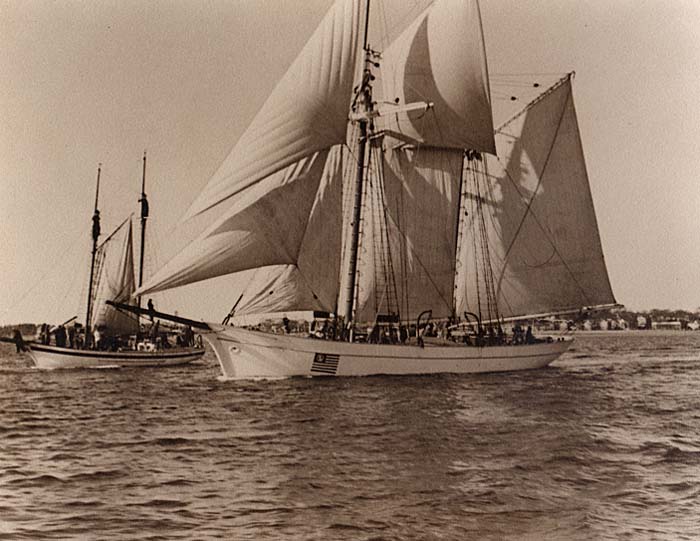 Irving Johnson (1905-1991) was one of the most famous sailors of his century. He circumnavigated the world seven times, in two sailing vessels, both named Yankee. He later commanded a US Navy warship, the USS Sumner during WWII. There's so much to learn about this great man. See Wikipedia and get a copy of his film, Around Cape Horn.  