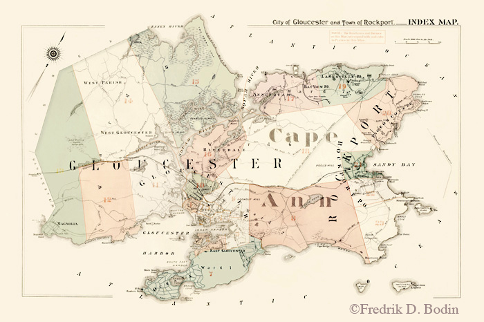 They're picking up this 1884 Cape Ann map tomorrow to take home to Florida. They'll be the only ones in 32162 to have it. The snow birds from 01930 will be envious!