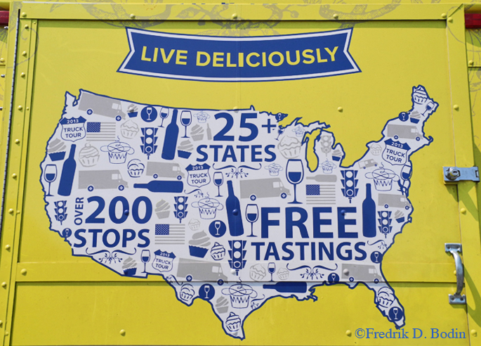 What? Tour the country in a truck filled with wine, all expenses paid? And with your sweetie? Only in America! I love this idea, and it really makes me want to buy Cupcake wine.