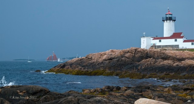 Eastern Point Lighthouse Schooner Roseway ©Kim Smith 2013