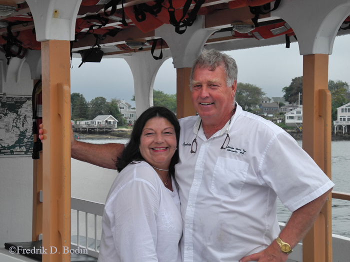 Steven Douglass with first mate and wife Virginia. A totally good experience.