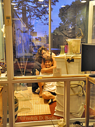 Vignette and Peggy taking a little break. They worked their butts off doing this for me.