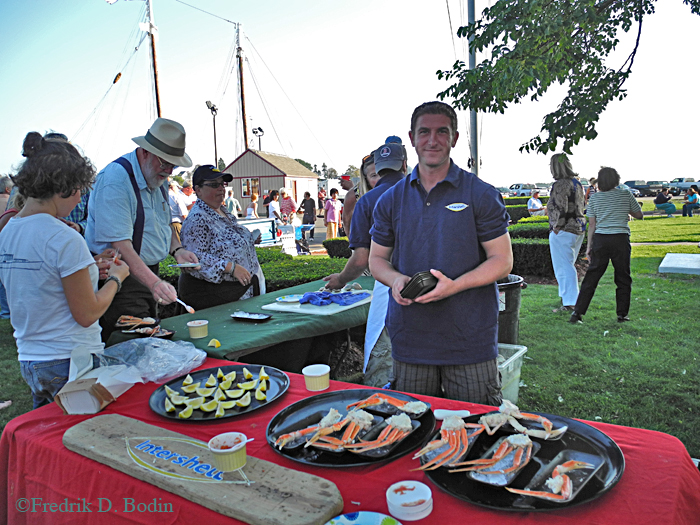 Intershell provided the oysters and clams on the half shell, jumbo shrimp, and tab legs. It was all so awesome, I didn't eat anything else.