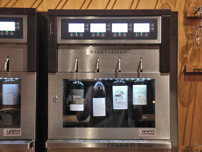 Part of the fun was using the wine dispenser. Insert your wine card, select the wine you'd like to sample, put some in the glass, and enjoy. The event was coordinated by Annette Dion and Silvie Lockerova, both healers and from Gloucester. I can't wait for the next event and tasting!