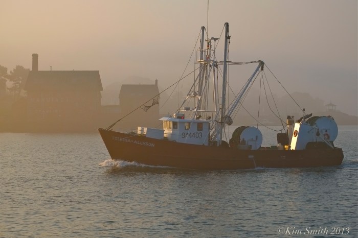 Theresa and Allyson Stern Trawler Gloucester Fishing Boat ©Kim Smith 2013