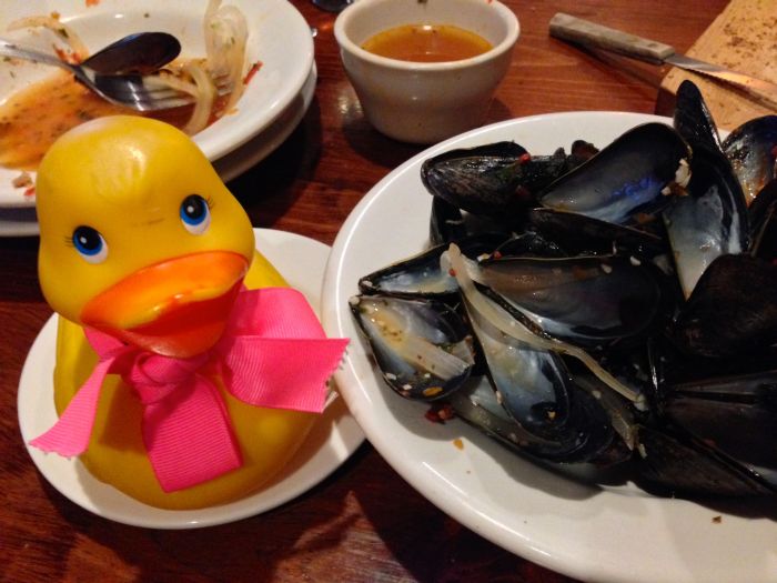 Too late for the pretty food photo