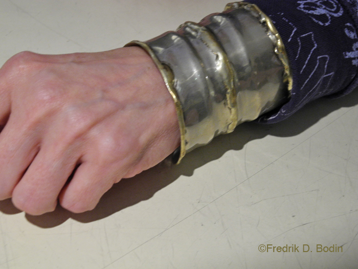 Shortly thereafter, Sandy left the gallery soon and returned with a gift for Diana, a huge silver cuff. They had just met minutes before in my gallery and I am speechless. Neither of these women will forget this for the rest of their lives, and neither will I.