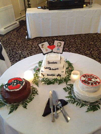 Over 200 homemade whoopee pies and cakes were served at the Elk's Club reception. Who are these wonderful people? I can see that they're caring, generous, and loving.