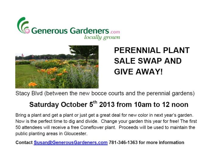 Fall Plant Swap and Give Away