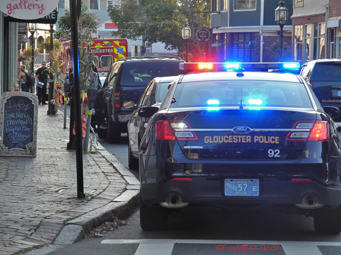 Here on Main Street, I often see Police, Rescue, and Fire  personnel, and always for good reason. In fact, I've called them many times for various medical emergency or vehicular issues. They're always excellent in every way. I was just starting to write my 9:01am GMG post about my impressions of our Police Chief of one year, and this event occurred. It was a young pedestrian who had a minor incident with a car, and Police, according to procedure, were waiting for his parents. He was not injured.