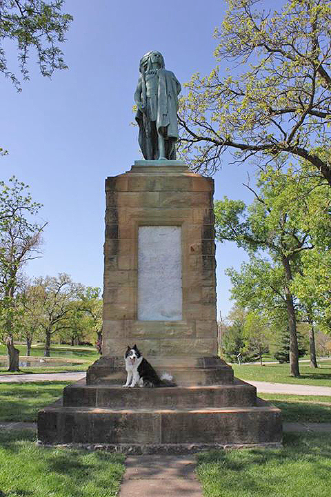 I made contact with David Grimes, who has relatives here. I asked him to send a few photos of Keokuk. One is of Chief Keokuk of the Sauk tribe. (1767-1848) http://en.wikipedia.org/wiki/Keokuk_(Sauk_leader). David told me that this is the 100th anniversary of the Chief Keokuk statue, in the park where he is buried.