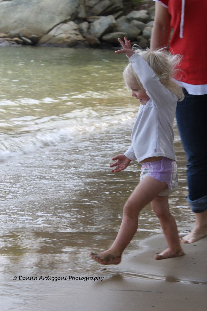 October 19, 2013 Avery having fun at Half Moon Beach