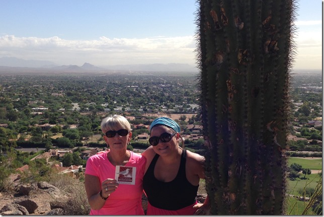 Brenda and Kiley Davis Represent! On A Hike Up Camelback Mountain AZ ...