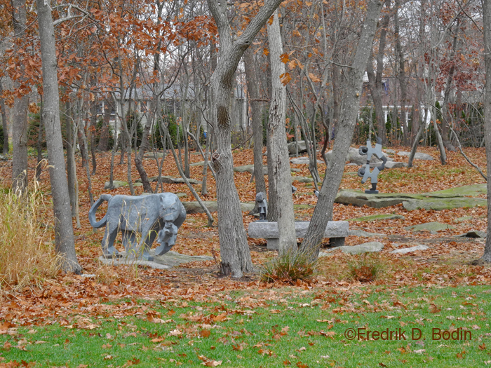 There are all sorts of wild African animals in this little park, including some monkeys and people. Perhaps Marty and Barbara Luster can help us identify them.