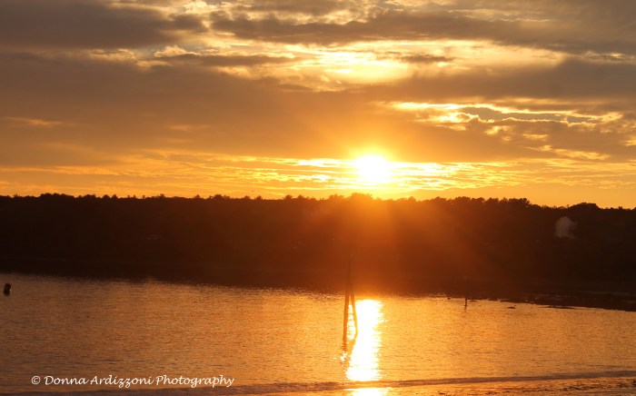 November 2, 2013 sun going down over the blvd.