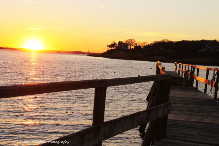 November 25, 2013 pier with the sun going down