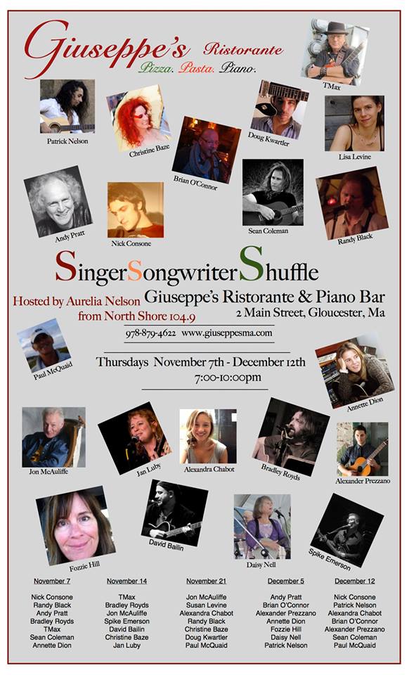 singer songwriter shuffle nov