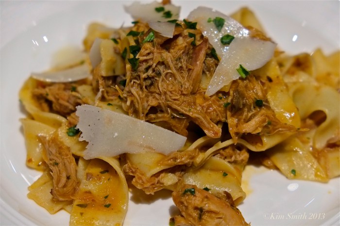 Chef Matt Beach Rabbit ragout ©Kim Smith 2013