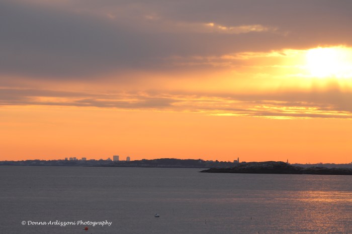 December 4, 2013 another fantastic sunset with Boston in  the Foreground