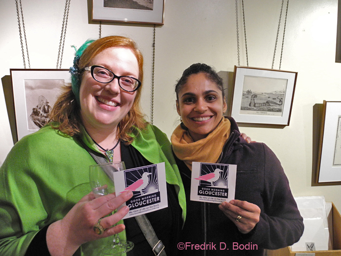 You all know Jenn Cullen, who's on the left. Jenn lives on the Fort, and does some work at Sugar Magnolias. The other FOB is Lidiane Sands, who's originally from Sao Paulo, Brazil. She's also employed at Sugar's, and is raising her family in Lanesville, married to a Gloucester native.