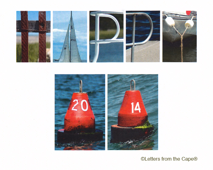 How to say Happy New Year to my Facebook and GMG friends in a new and creative way? This is one of the best holiday cards I've ever received. It's made and sold by Jan & Chris Capece, owners of the Letters from the Cape store in South Orleans, Cape Cod. Jan graciously let me use this, and looks forward to seeing it on GMG this morning. Outstanding graphic design and photography. Gotta go there! www.lettersfromthecape.com 