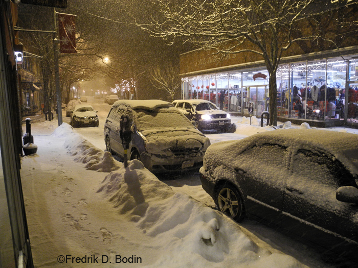 Main Street, Gloucester, at 5pm. Believe it or not, I made some money today. It was busy. Now all I have to do is get home without incident.