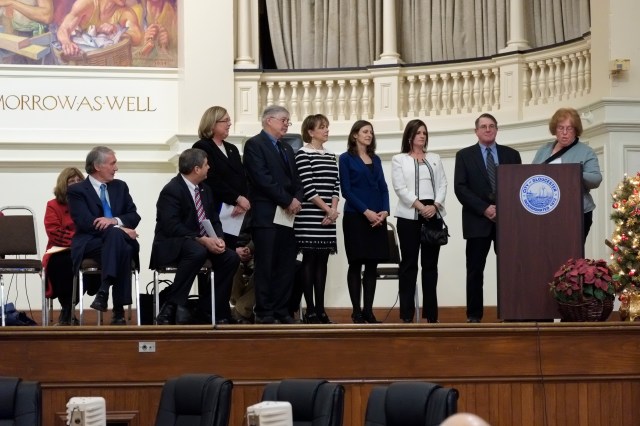 Gloucester School Committee Members Taking the Oath of Office ©Kim Smith 2013