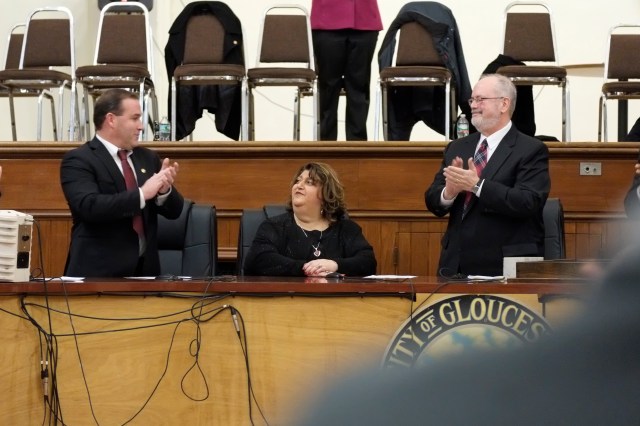 City Council Vice President Sefatia Thekan, President Paul McGeary, Councilor Steven LeBlanc ©Kim Smith 2013