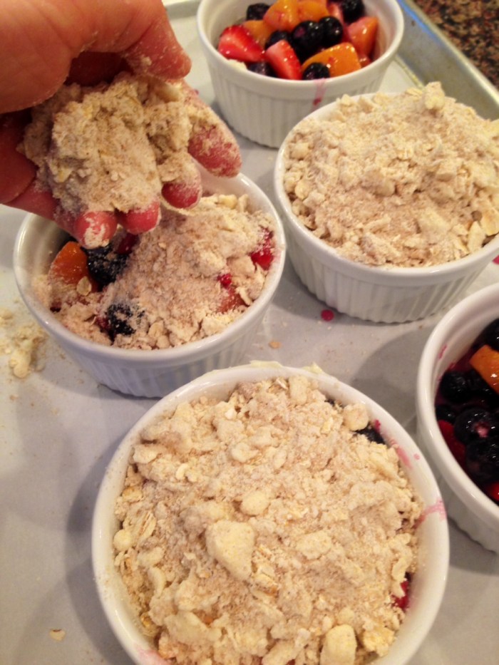 mixed berry & peach cobbler (2)