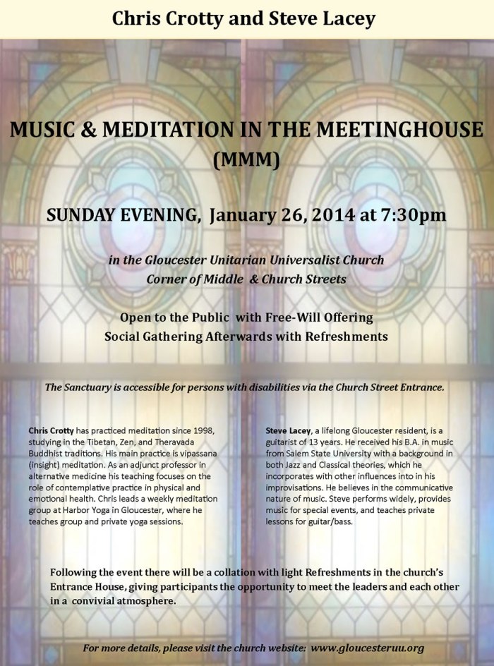 MMM Flyer 26 January 14