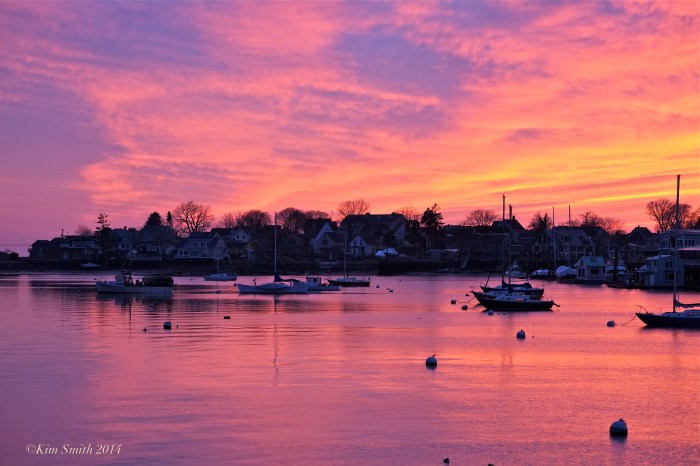 Rocky Neck view from Smiths Cove sunset ©Kim Smith 2014