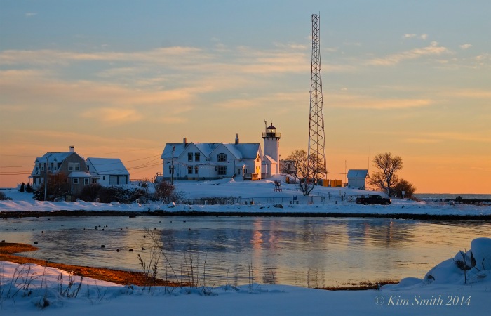 Eastern Point Lighthouse sunset ©Kim Smith 2014