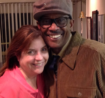 Aurelia Nelson (L), host of Curtain Up with Henri Smith