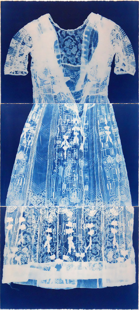 Dress 1 - cyanotype - 66x30