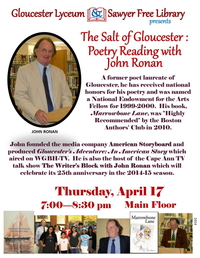 2014 4-17-14 Ronan Poetry Reading