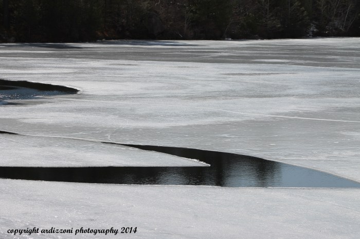 March 27, 2014 melting at the watershed