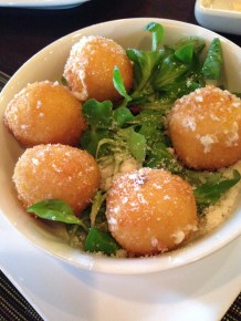 Crispy Goat Cheese Balls with Truffle Honey Glaze
