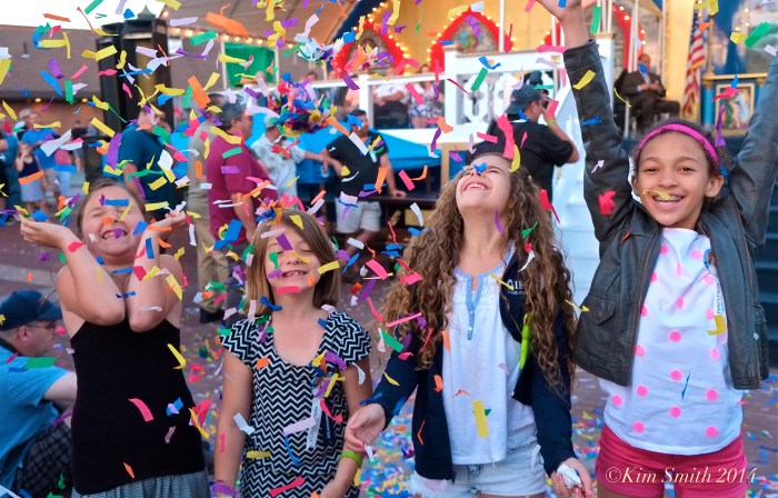 Confett! Saint Peter's Fiesta Gloucester ©Kim Smith 2014