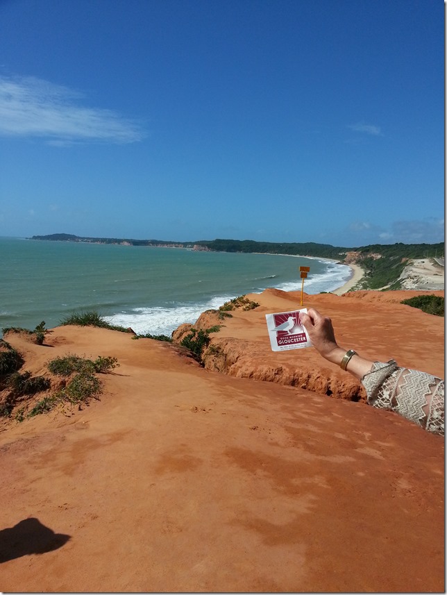 Homie at Tibau beach cliffs