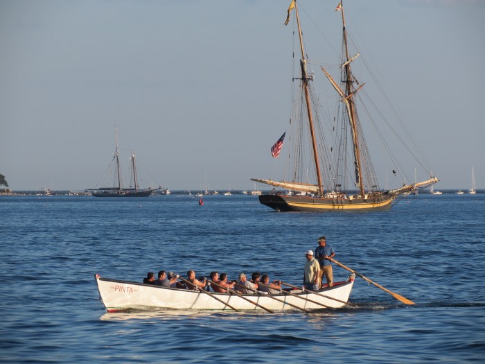 Seine Boat practice in Gloucester Harbor
