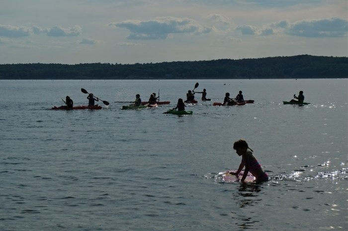 Niles Beach kid kayakers ©kim Smith 2014