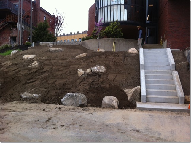 Police station before planting
