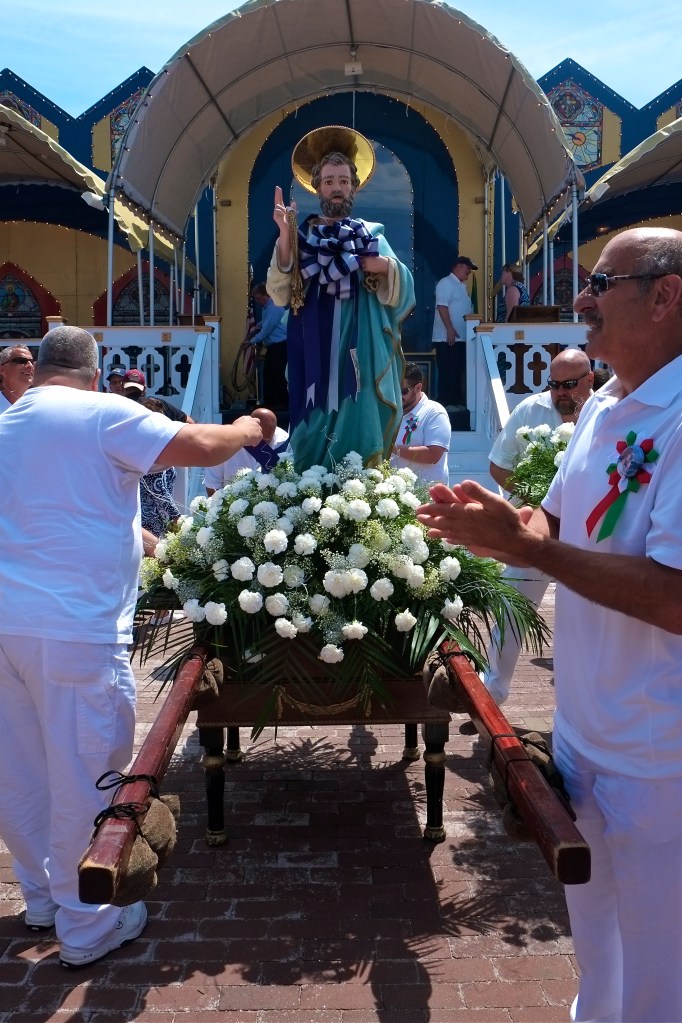 Saint Peter' Fiesta Saint Peter statue ©Kim Smith 2014.