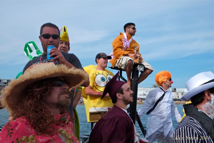 Saint Peter's Fiesta Greasy Pole Gloucester harbor©Kim Smith 2014 -3