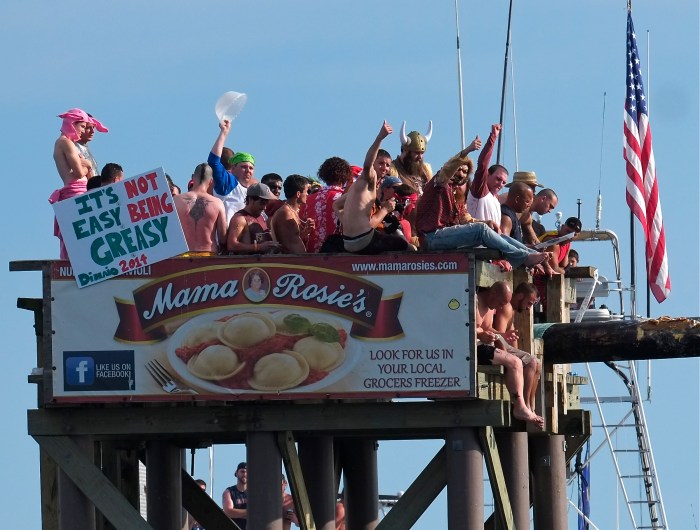 Saint Peter's Fiesta Greasy Pole Saturday ©Kim Smith 2014 -14