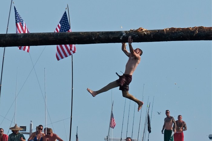 Saint Peter's Fiesta Greasy Pole Saturday ©Kim Smith 2014 -8
