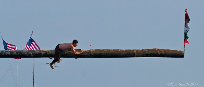 Saint Peter's Fiesta Greay Pole Mark Allen ©Kim Smith 2014